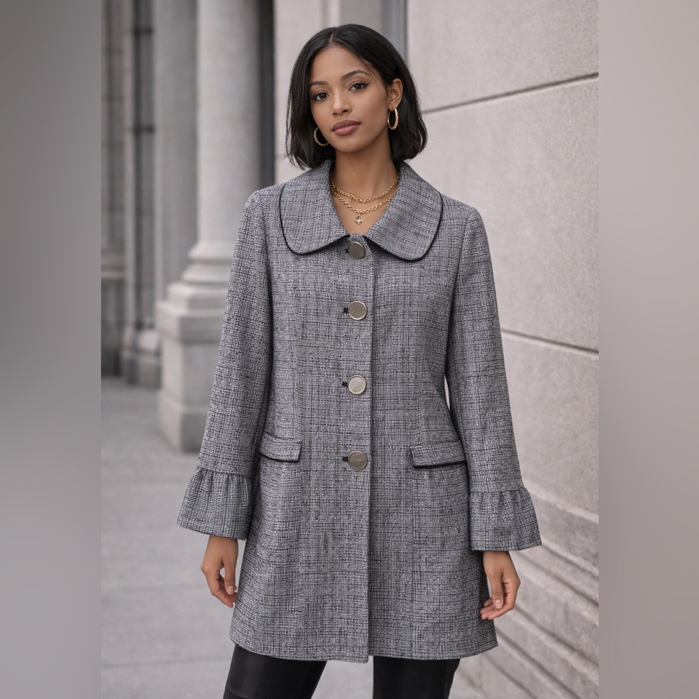“Tweed” Tahari Peacoat